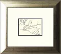 Gerahmtes-Bild SLEEPING WOMAN BH 39x35 cm bunt