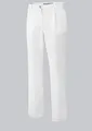 BP 1647-400-21-46s Hosen für Frauen, mit Bundfalten und Taschen, 215,00 g/m² Stoffmischung, weiß, 46s