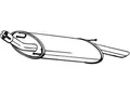 BOSAL Endschalldämpfer 154955 für Ford MAZDA