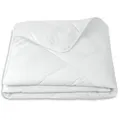 ZOLLNER Microfaserbettdecke, 155 x 220 cm, 50% Polyester, 50% Baumwolle, Hotelqualität weiß 155 cm x 220 cm