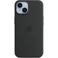 Apple Case Cover Hülle Apple iPhone 14 Schwarz MagSafe Silikon Induktives Laden