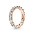 PANDORA ROSE Timeless Ring "funkelnde Reihe" 14k rosévergoldet, Zirkonia 180050C01 56