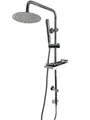 Duschset mit Edelstahl-Regenbrause Görbach