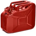 BW Kraftstoffkanister Metall Benzinkanister 10 Liter Rot RAL 3000 TÜV-geprüft und UN-Zulassung Made in Europe
