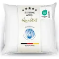 Daunenkissen aus 100% Daunen für Allergiker geeignet, 80x80 cm, Hotelqualität - Weiß