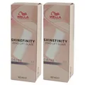 Wella Shinefinity Glaze Cool 2 x 60 ml 08/98 Silver Pearl Tönung Set