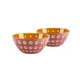 Guzzini - Set mit 2 Schälchen 12 cm 'Le Murrine' (Malva-Weiß-Karamell)