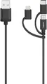 Hama 200617 3in1 Micro-USB-K, 480 Mbit/s, 0,75m