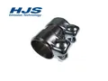 1x HJS 83112089 Rohrverbinder Auspuff Schelle Edelstahl Doppelschelle 50 x 125mm