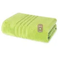 Lavea® Handtuch 50 x 100 cm, Bali Handtücher-Set Baumwolle, Sporthandtuch und Fitness-Handtuch, saugstarkes Frottee Handtuch, 100% GOTS Bio-Baumwolle, Premium Frottier, Apfelgrün