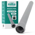 Millto™ Rohr Abwasserrohr Kanalisationsrohr 50 mm x 500 mm Grau Abflussrohr