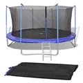 vidaXL Sicherheitsnetz PE Ø 3,66 m Ersatznetz Fangnetz Trampolin Netz Garten
