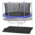 Sicherheitsnetz PE Ersatznetz Fangnetz Trampolin Netz Garten 3,05-4,57m vidaXL
