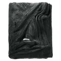 Tom Tailor Plaid Decke kuschelig weich pflegeleicht Anthrazit 140x190cm