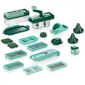 Genius Nicer Dicer Fusion Smart Set 28teilig + Twist - Obst- und Gemüseschneider Gemüsehobel Zerkleinerer Zwiebelschneider Tomatenschneider manuell