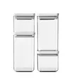 Brabantia 122569 Vorratsdose, Light Grau, 0, 7 l + 1, 6 l