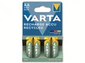VARTA Akku NiMH, Mignon, AA, HR06, 1.2V/2100mAh, Accu Recycled, Pre-charged, 4er Pack