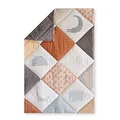 Julius Zöllner Krabbeldecke Organic | Gr. 95x135 cm | Made in Germany | 100% Bio-Baumwolle | OEKO-TEX® STANDARD 100 | Wild Patch