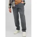 Jack & Jones PlusSize Tapered-fit-Jeans JJIMIKE mit Abriebeffekten und funktionalen Taschen mit Used-Optik schwarz 40