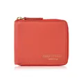 Portemonnaie aus Leder, klein, orange, horizontal, mit RFID Paolo Peruzzi KV-04-