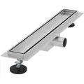 LuxeBath Duschrinne, Silber, Metall, Rechteckig, 13.9x7.8x54 cm, Badezimmer, Baden & Duschen, Duschtasse