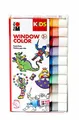 Marabu KiDS Window Color 10er Set farbig sortiert gelb rot braun blau grün weiß