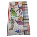 Marabu 0306000000100 - Kids Window Color Set mit 10 x 25 ml Farbe und Malvorlage