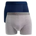 Bamboo Green Threat Boxershorts Herren 2ER-PACK ATMUNGSAKTIV Trunk Panties Atmungsaktiv, Antibakteriell, Superweich, Umweltfreundlich grau M