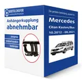 Auto Hak Anhängerkupplung abnehmbar für MERCEDES Citan Kasten/Bus Typ W415 AHK