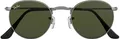 Ray-Ban ROUND METAL, Erwachsener, Uni, Rund, Gold, Nicht-polarisierte Linse, Metall