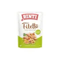 RINTI - Filetto | Leicht verdauliches Nassfutter für ausgewachsene Hunde. Ergänzungsfutter in Jelly im Frischebeutel ohne Farb- und Konservierungsstoffe | 24x100g Ente + Gemüse