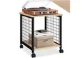 tectake Beistelltisch Couchtisch Gary 40x40x48cm (1-St., 1 tlg), Mobiler Beistelltisch mit zwei Ablageflächen im Industrie-Stil