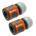2x Gardena Kupplung Schlauchverbinder 13mm 1/2" Zoll Adapter Wasserschlauch #23