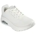 Sneaker SKECHERS "UNO FLEX-UNO FRESH ONE", Damen, Gr. 39, weiß (sanftes weiß), Textil, Lederimitat, sportlich, Schuhe, Neon Schuh, Sneaker, Keilsneaker mit Plateausohle, Topseller