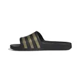 adidas Unisex Adilette Aqua Slides, Core Black / Gold Metallic / Core Black, 37 EU
