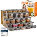 Viwares Vorratsdosen mit Deckel Luftdicht, 25er Vorratsbehälter Set BPA-Frei, Vorratsdose zur Müsli Mehl Aufbewahrung Küche, Praktische Organizer Küche, Frischhaltedosen für Lebensmittelaufbewahrung