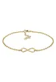 Elli Armband Damen mit Infinity Unendlichkeits Symbol in 925 Sterling Silber vergoldet