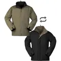 Mil-Tec Ranger, Textiljacke wendbar - Dunkelgrün/Schwarz - S