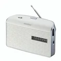 Grundig Music 7000X DAB+ Radio, für unterwegs oder zuhause, tragbares Radio, UKW, großes Display, einfache Bedienung, Senderspeicher, Radiowecker, Snooze, Black/Pearl