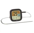 TFA Dostmann Grillthermometer Digitales Grill-Bratenthermometer 14.1509.01, Überwachung der Kerntemperatur, mit Touchscreen, Kabelsensor