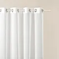 Gardine mit Ösen Novelia 140 x 250 cm Breite x Höhe Wohnzimmer Transparent mo...