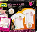 Lena 42599 - Bastelset Pimp Your Shirt, Komplettset mit 4 Brusttaschen, 3 Textilstifte, Dekobändern und vielen Bügelfolien, Mode Styling Set für Kinder ab 8 Jahre, Fashion mit Anleitung, Mehrfarbig