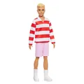 Barbie Fashionista Ken-Puppe in rot-weißem Polohemd - Blonder Ken Nr. 241 HYV01