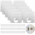 10 Stück Scharnier Reparaturset 9×9cm Reparaturstück für Seitenscharnierplatt...