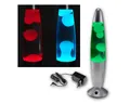 ChiliTec Lavalampe Lavalampe "CTL Funky-Si LED" RGB 34cm hoch, silber