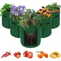 10 Gallonen Potato Grow Bags 5er Set mit Sichtfenster & Griffen