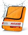 ALCLEAR 9520 Mikrofaser Trockentuch XXL für Auto 60x90 cm saugstark fusselfrei Mikrofasertuch (70% Polyester, 30% Polyamid, 60x90 cm)