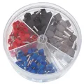 Aderendhülsen isoliert doppelt je 2 x 0,75 - 2,5 mm² 200 Stück, Presshülsen Set