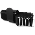 Goodymax Kabelbinder 10 Klettkabelbinder 40 cm schwarz Haken/Flausch auf GLEICHEN SEITEN wiederverwendar Klettband Klettverschluss Kabel Organizer schwarz 40 cm