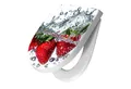 Primedeco WC-Sitz mit Absenkautomatik Motiv Erdbeeren im Wasser (1-St), Absenkautomatik, Soft-Close